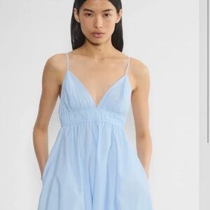 Aritzia Poplin Dress in Baby Blue